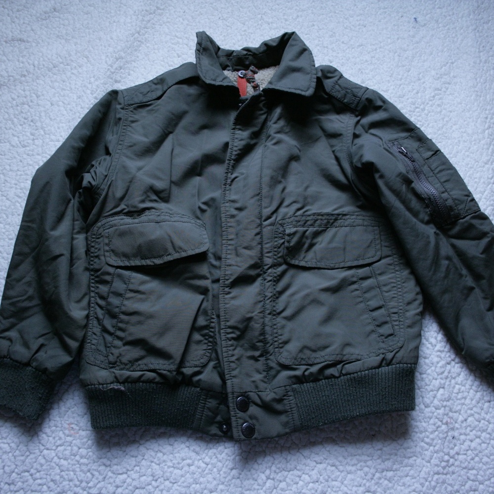 Lands End Kids Bomber Jacket Size Medium